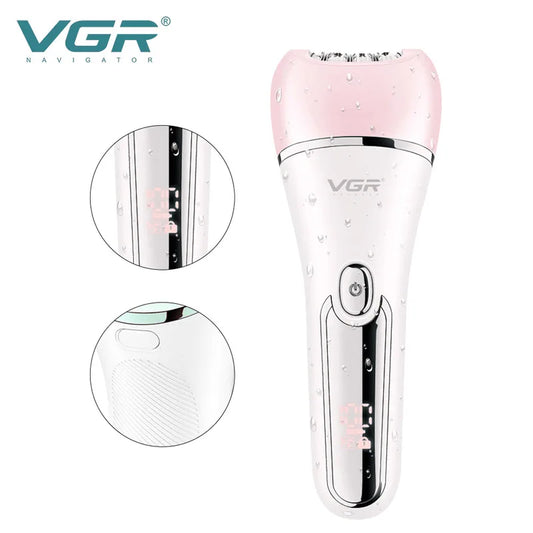 Depiladora Eléctrica 6 en 1 para Mujer — Recargable USB, Impermeable IPX7, 90 min de Uso