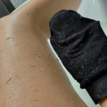 Guante Exfoliante Antivellos Enquistados — Piel Suave y Radiante desde el Primer Uso
