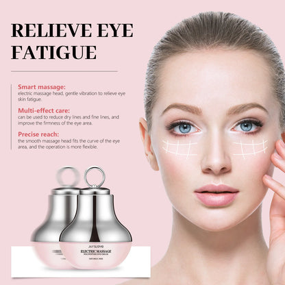 Sérum Contorno de Ojos con Masajeador Eléctrico en Rodillo · Reafirmante, Hidratante y Antiojeras
