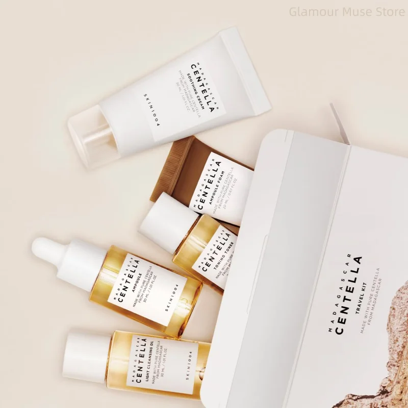 SKIN1004 · Kit de Viaje con Centella Asiática · Set Mini 5 Piezas Calmante y Purificante