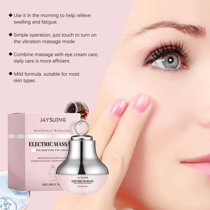 Sérum Contorno de Ojos con Masajeador Eléctrico en Rodillo · Reafirmante, Hidratante y Antiojeras