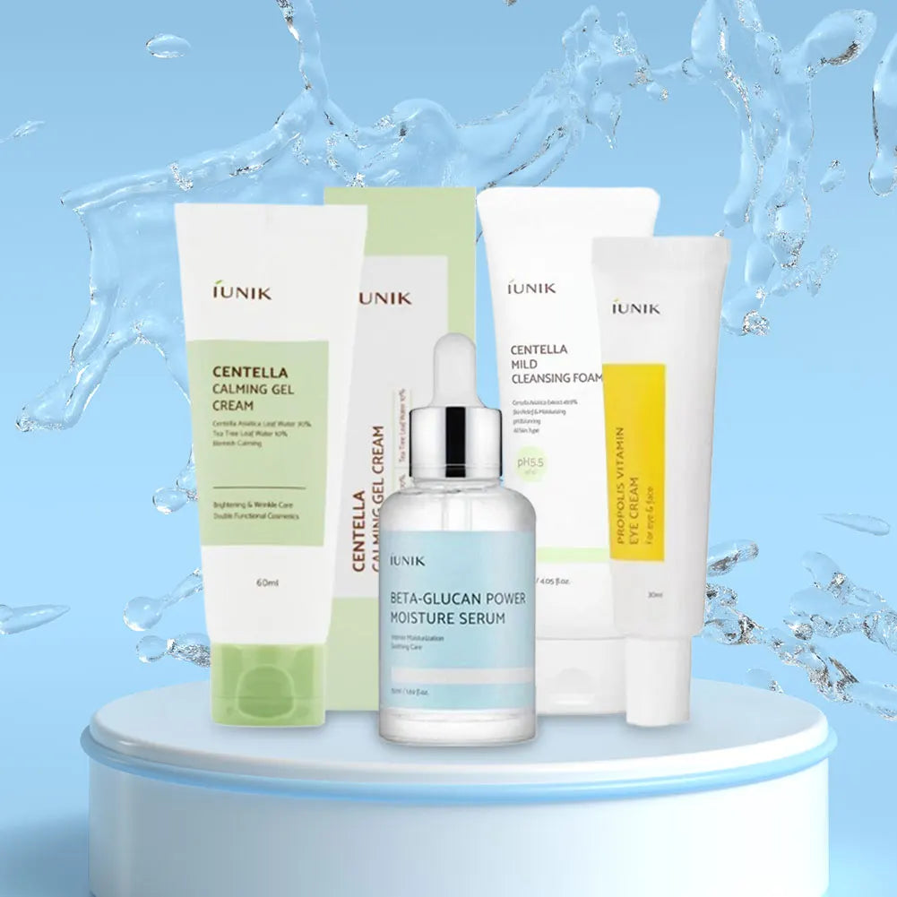 IUNIK · Rutina Coreana con Beta-Glucano y Centella Asiática · Hidratante y Antienvejecimiento