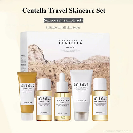 SKIN1004 · Kit de Viaje con Centella Asiática · Set Mini 5 Piezas Calmante y Purificante