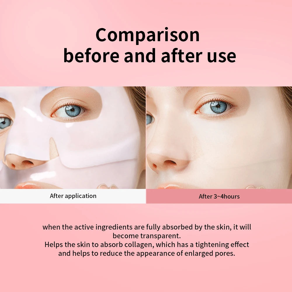 Mascarilla de Colágeno e Hidrogel · Tratamiento Intensivo Antienvejecimiento e Hidratante