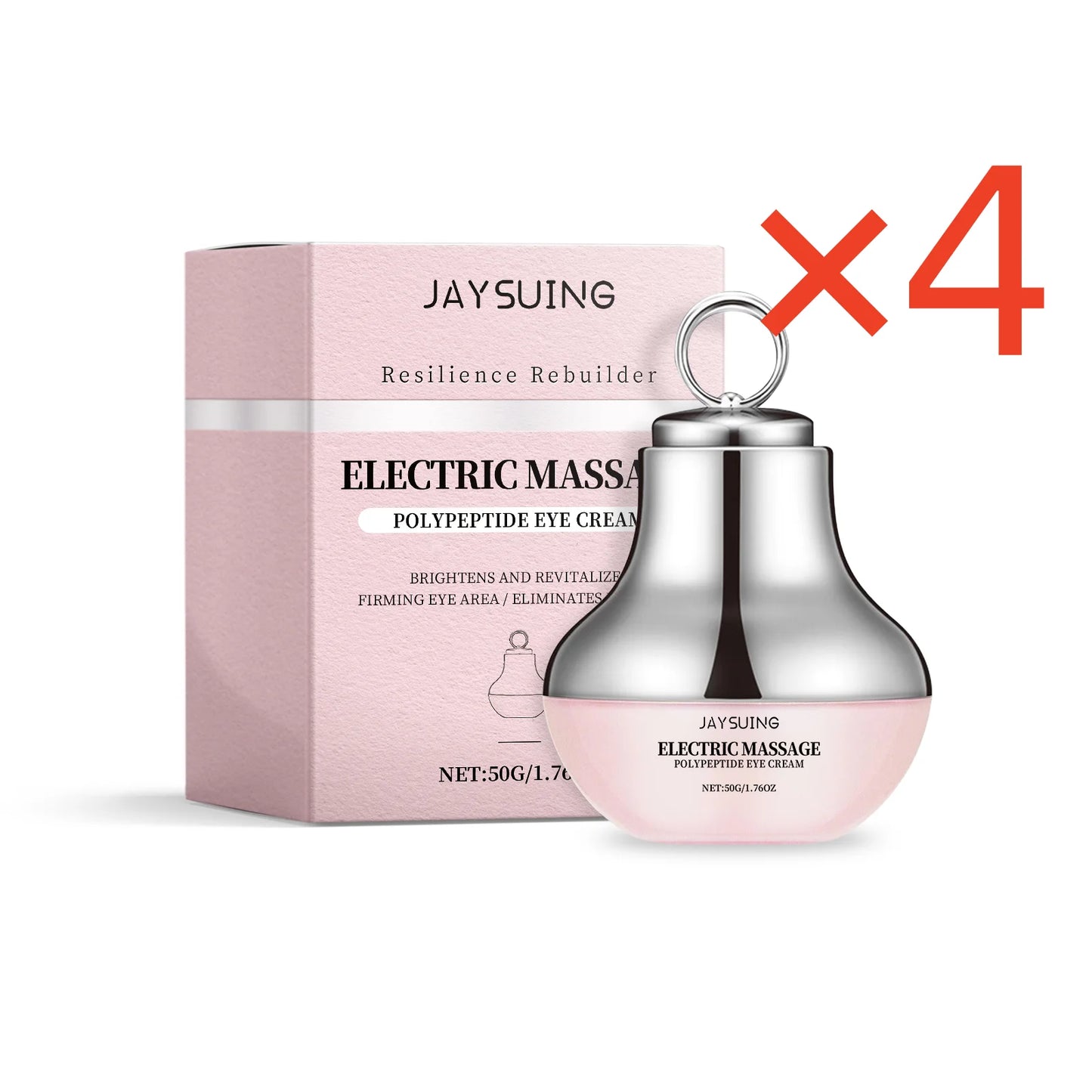 Sérum Contorno de Ojos con Masajeador Eléctrico en Rodillo · Reafirmante, Hidratante y Antiojeras