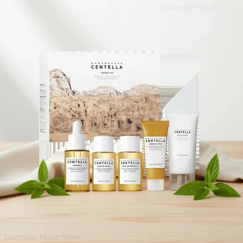 SKIN1004 · Kit de Viaje con Centella Asiática · Set Mini 5 Piezas Calmante y Purificante